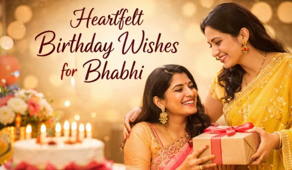 heartfelt birthday wishes for bhabhi - happy bhabhi smiling with flowers on her birthday
