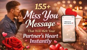 miss you message romantic love text with couple and heartfelt message theme