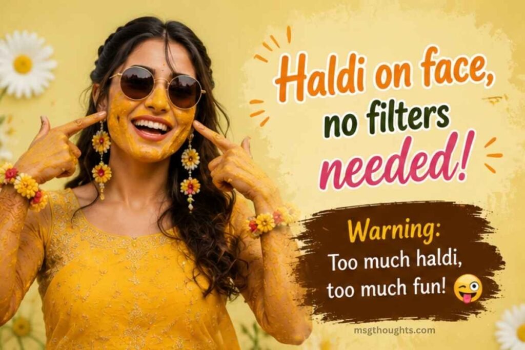Funny Haldi Captions for Instagram