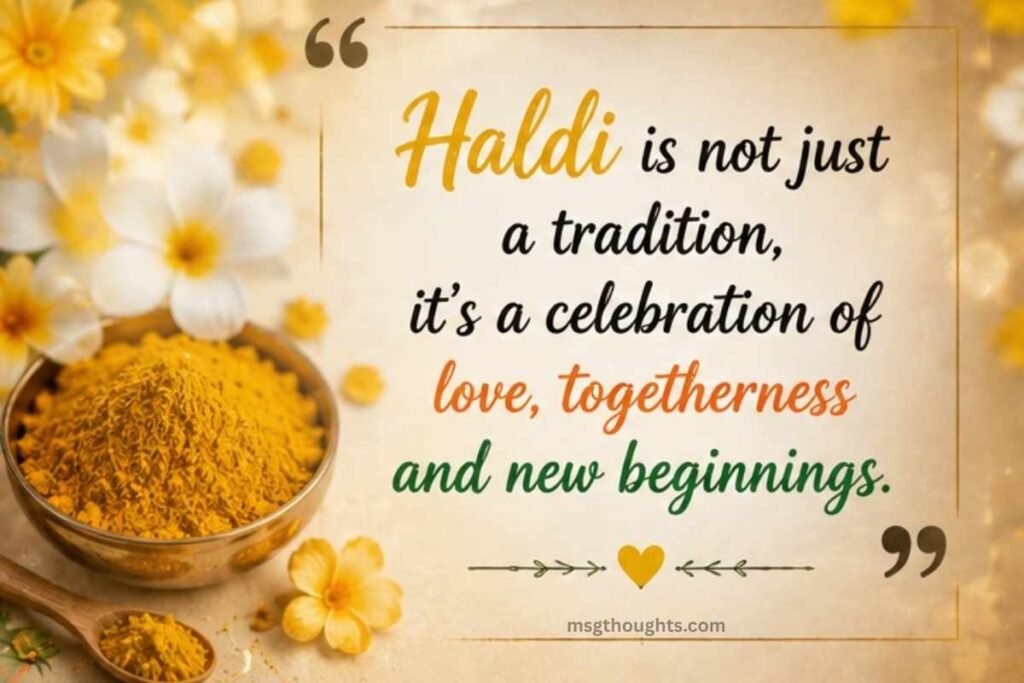 Haldi Quotes for Instagram