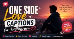 Best one side love captions for instagram