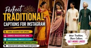 Perfect Traditonal captions for instagram in 2026