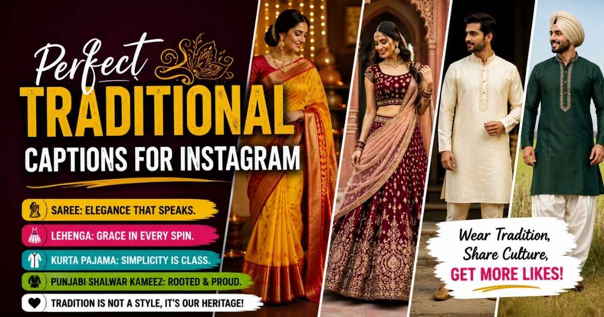 Perfect Traditonal captions for instagram in 2026
