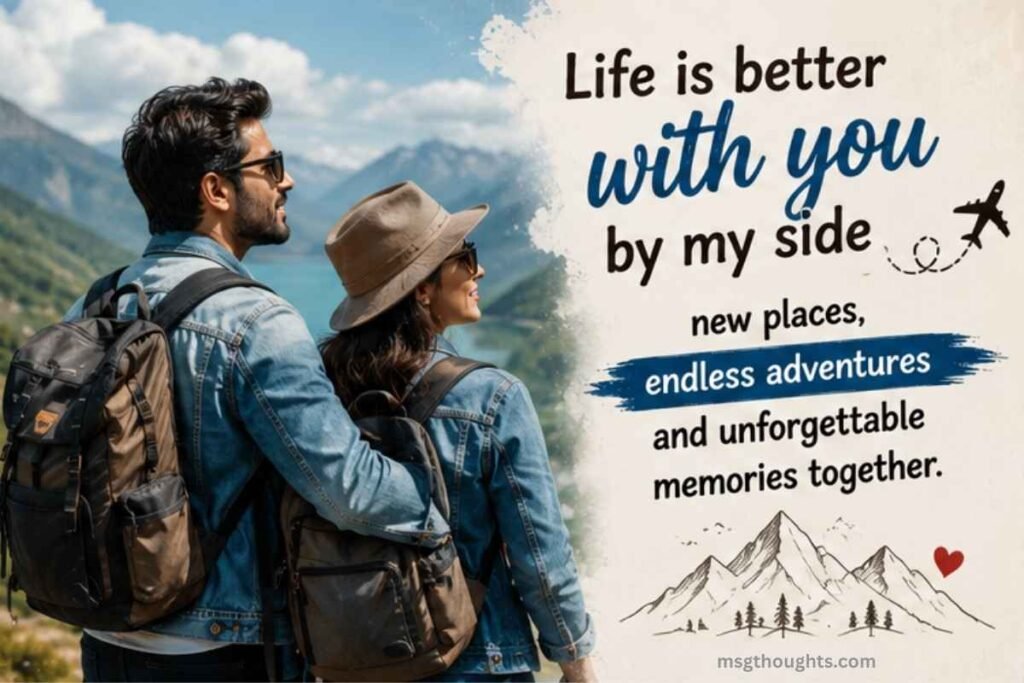 Travel With Husband Captions for Instagram