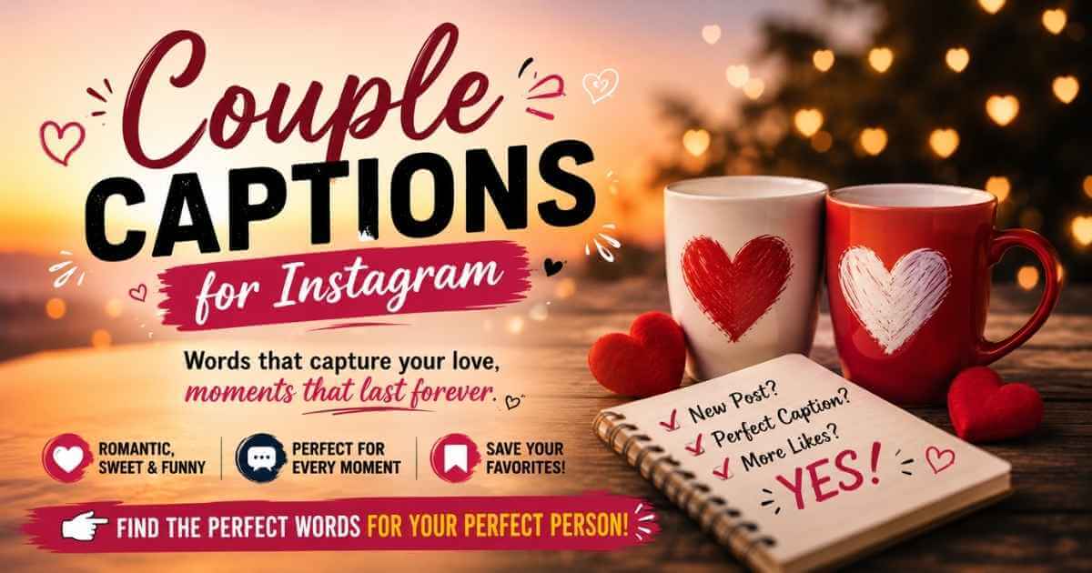 Best Couple captions for instagram in 2026