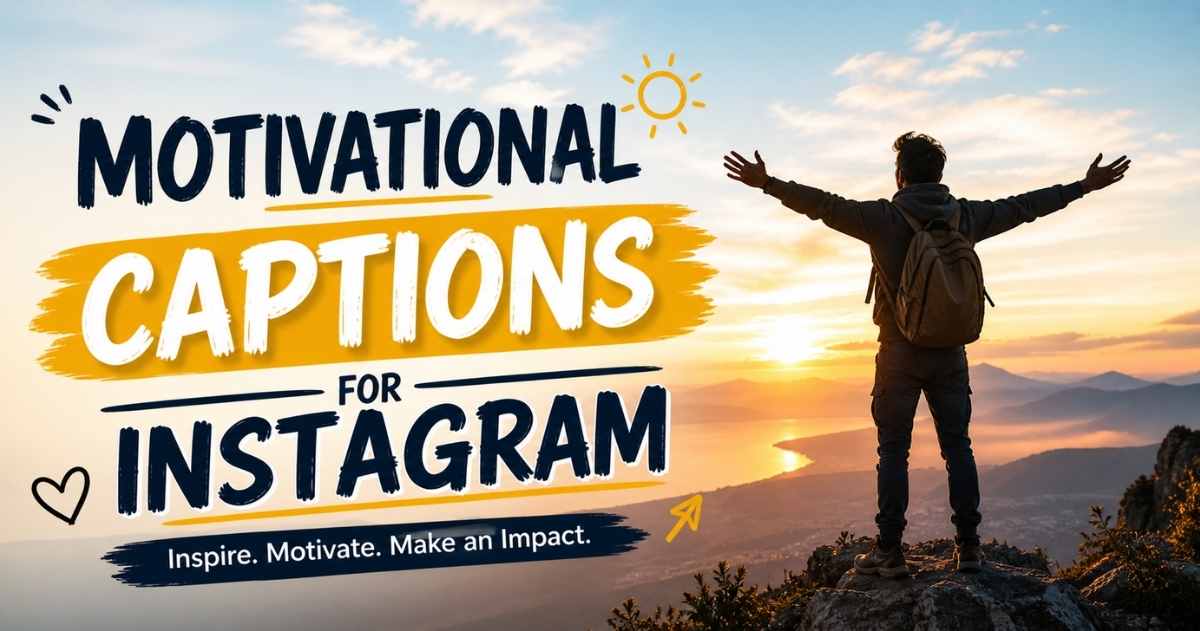Motivational Captions for Instagram