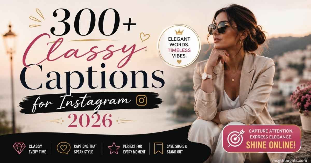 best classy captions for instagram