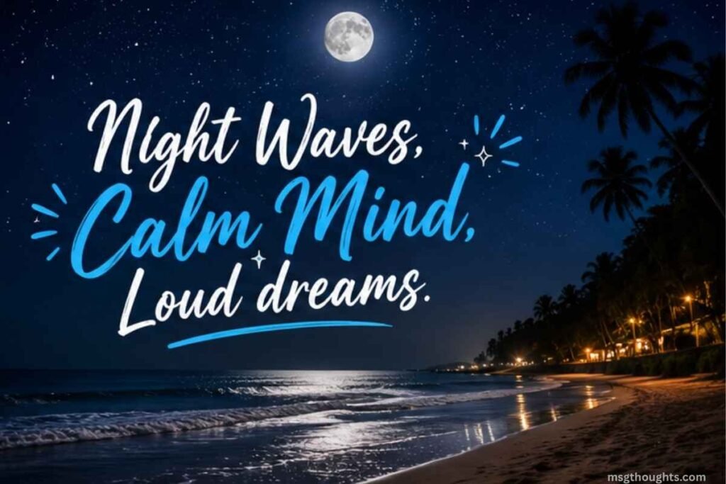 Night Beach Captions for Instagram