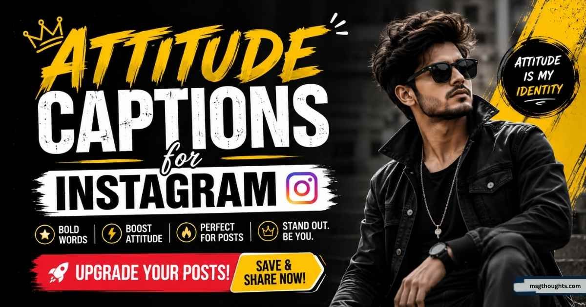 attitude captions for instagram