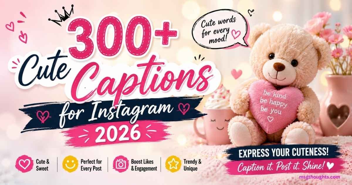 Cute Captions for instagram
