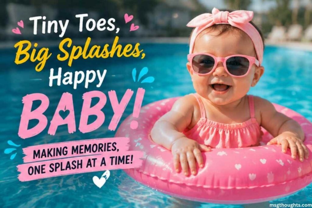 Baby Pool Caption