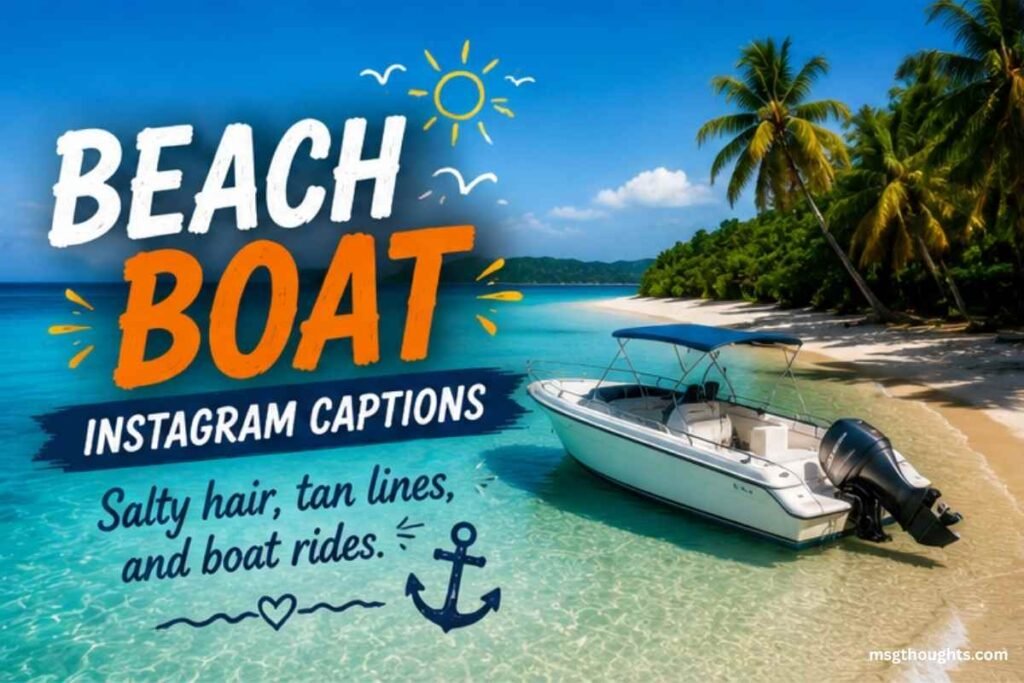 Beach Boat Instagram Captions