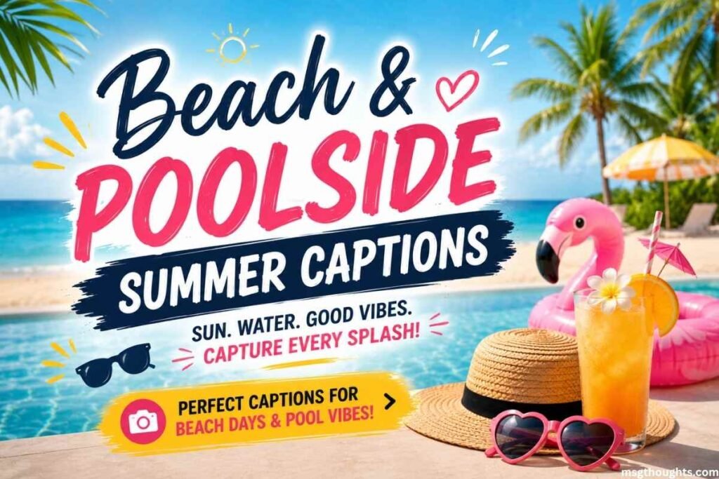 Beach & Poolside Summer Captions