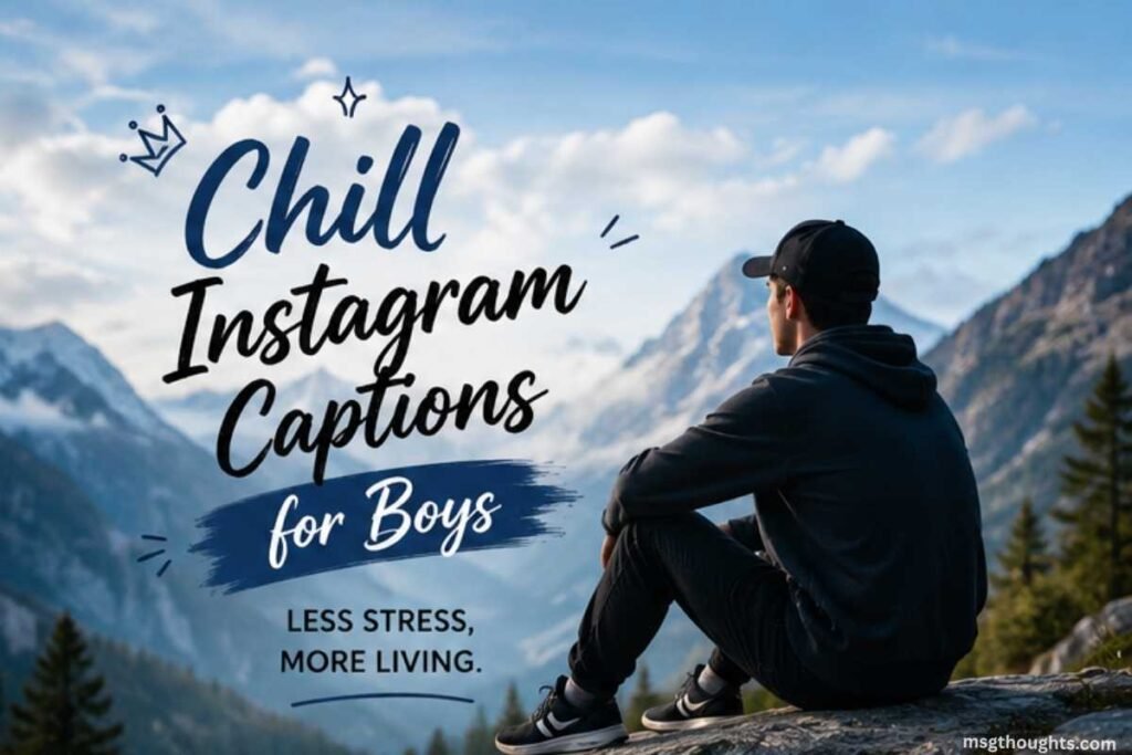 Chill Instagram Captions for Boys