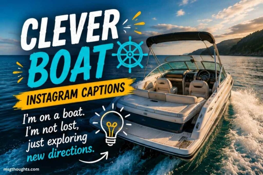Clever Boat Instagram Captions