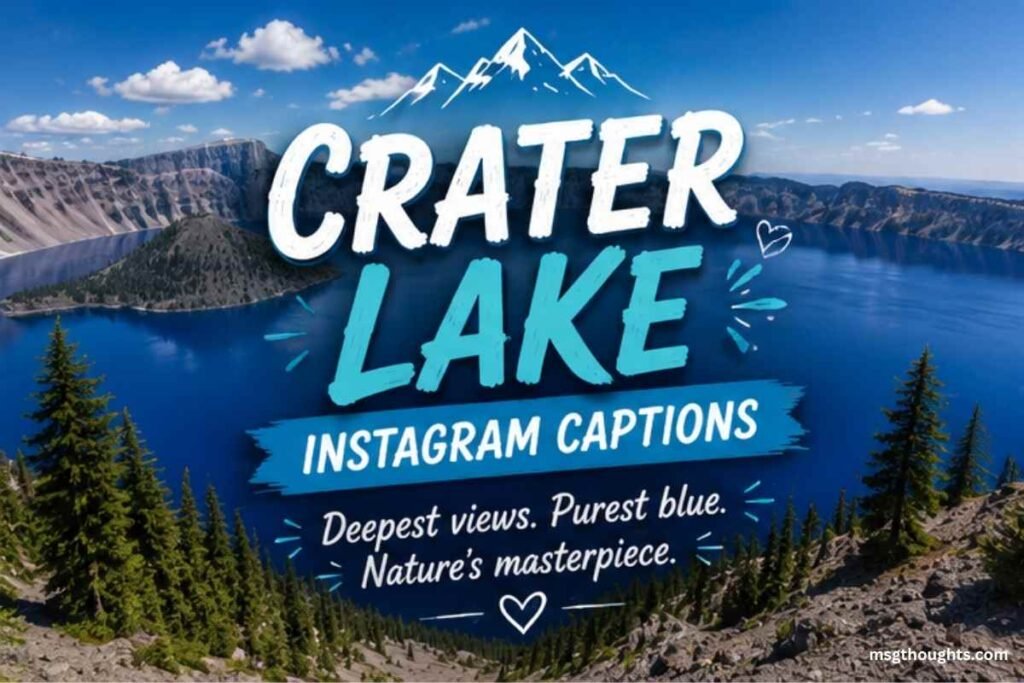 Crater Lake Instagram Captions