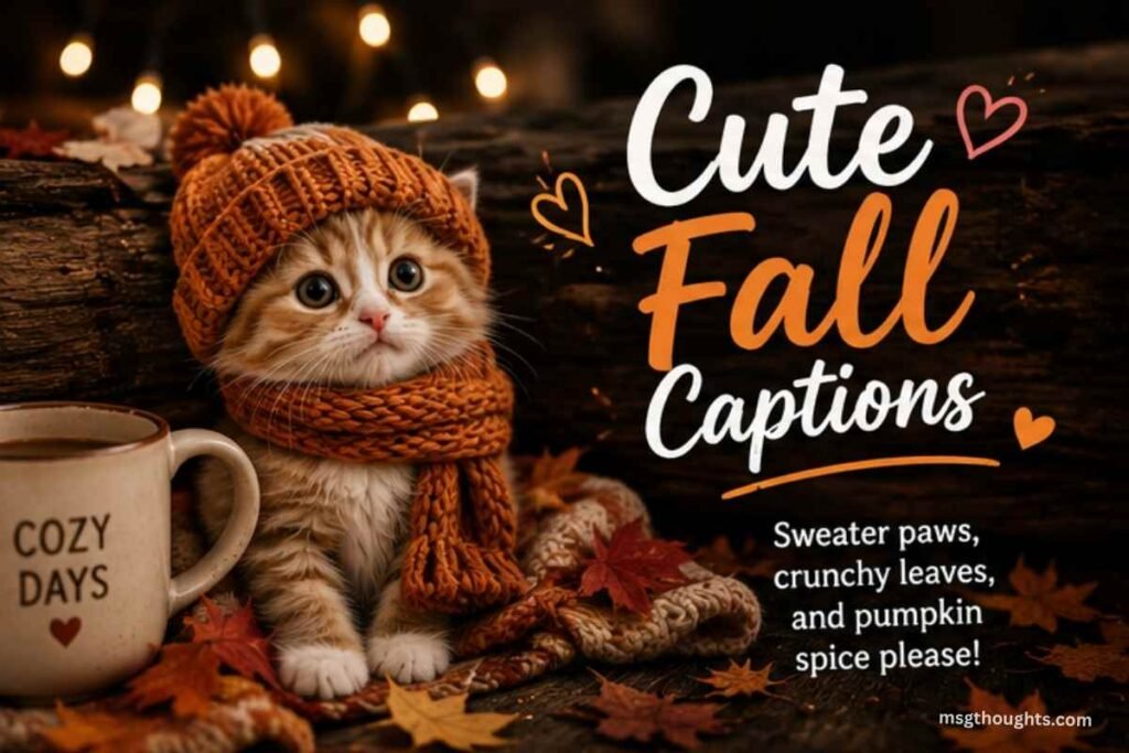 Cute Fall Captions