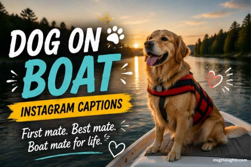 Dog on Boat Instagram Captions