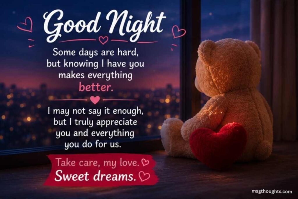 Emotional Good Night Messages for Husband