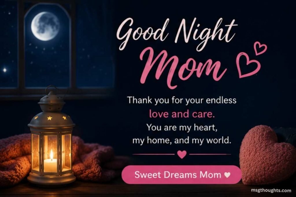 Emotional Good Night Messages for Mom