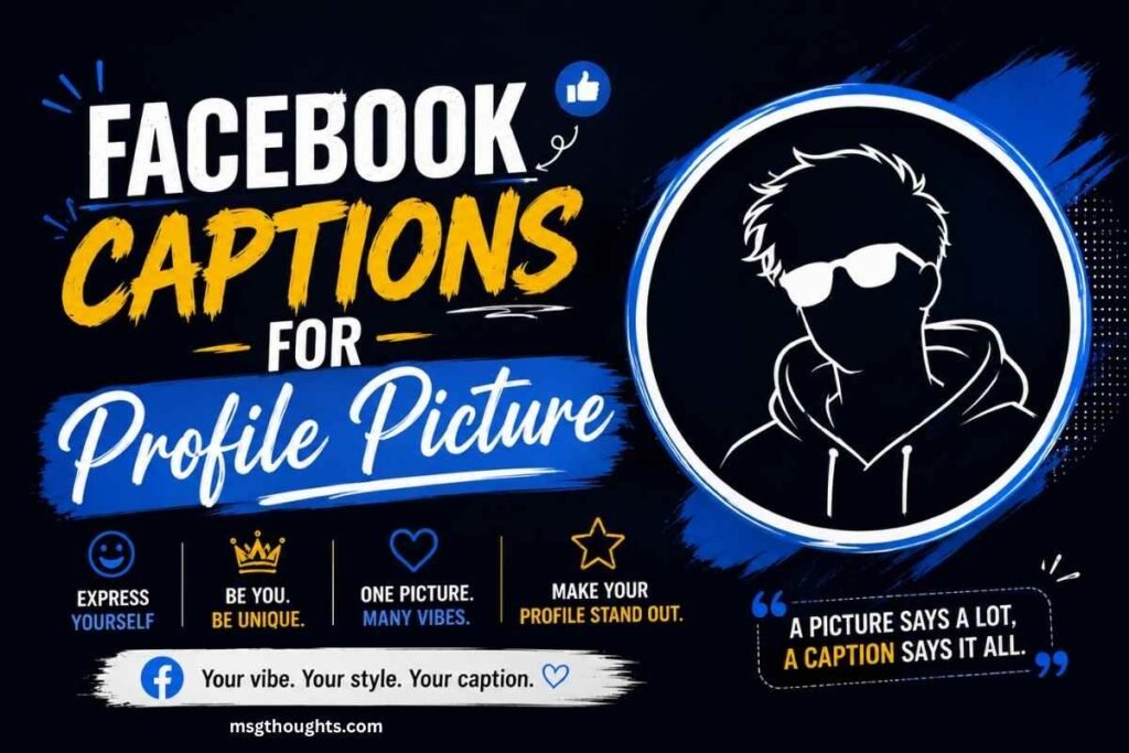 Facebook Captions for Profile Picture