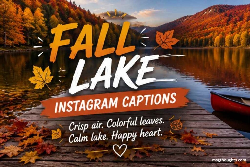 Fall Lake Instagram Captions