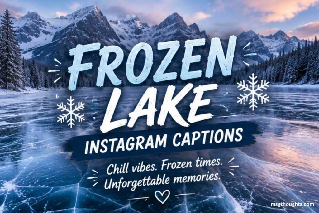 Frozen Lake Instagram Captions