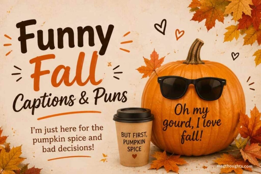 Funny Fall Captions & Puns