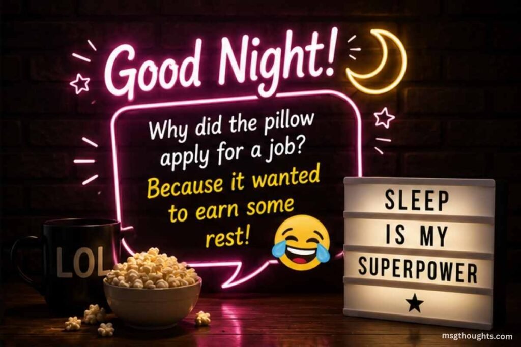 Funny Good Night Jokes and Puns