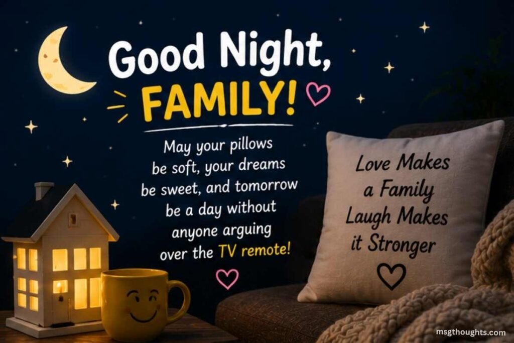 Funny Good Night Messages for Family