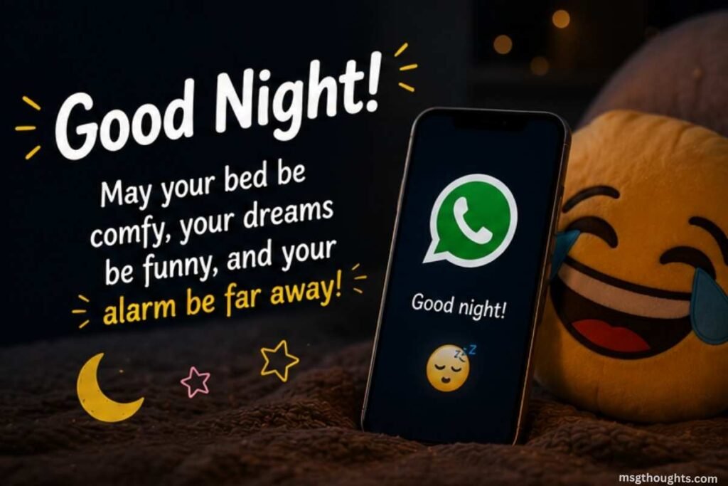 Funny Good Night Messages for WhatsApp