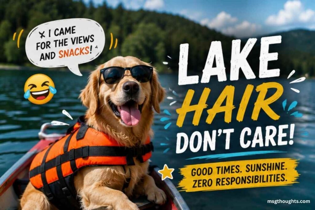 Funny Lake Instagram Captions