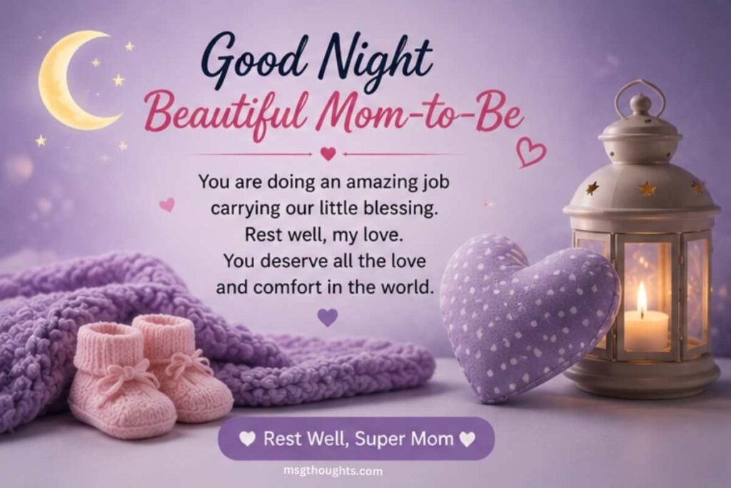 Good Night Messages for Pregnant Wife