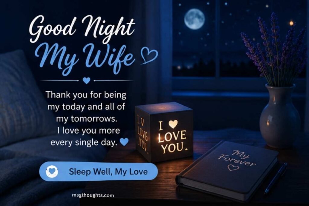 Good Night Messages for Wife from Husband