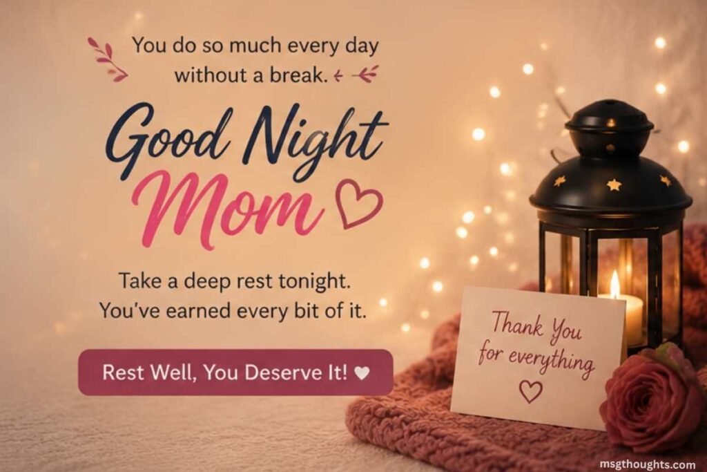 Good Night Messages for Tired Mom