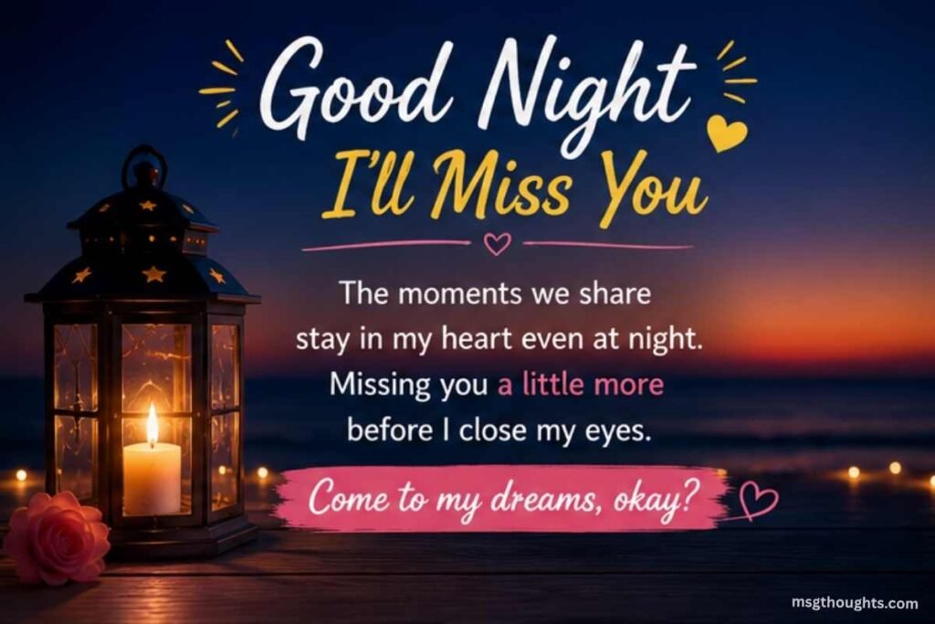 Good Night Messages to Make Her Miss You