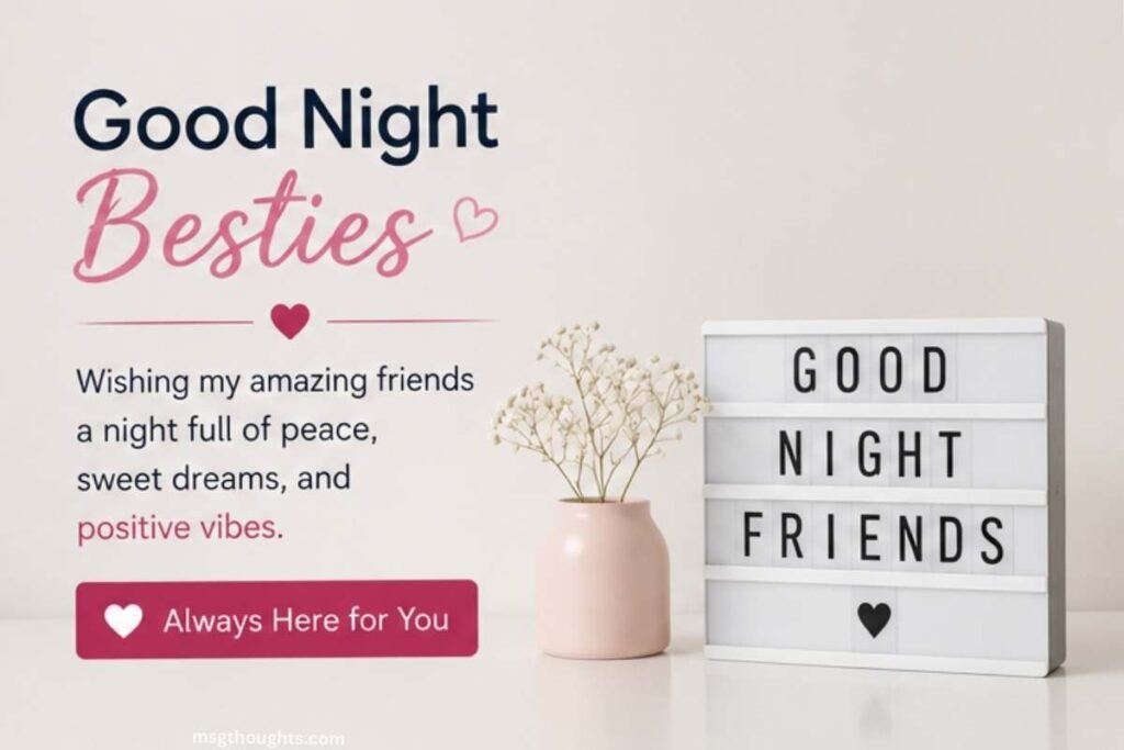 Good Night Wishes for Female Friends