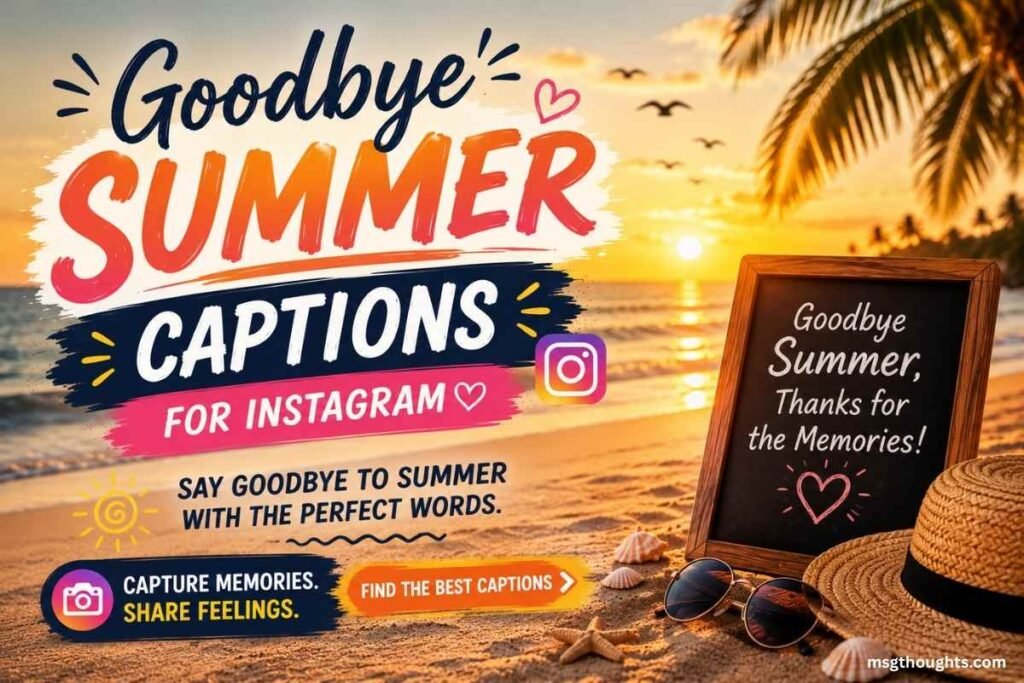 Goodbye Summer Captions for Instagram