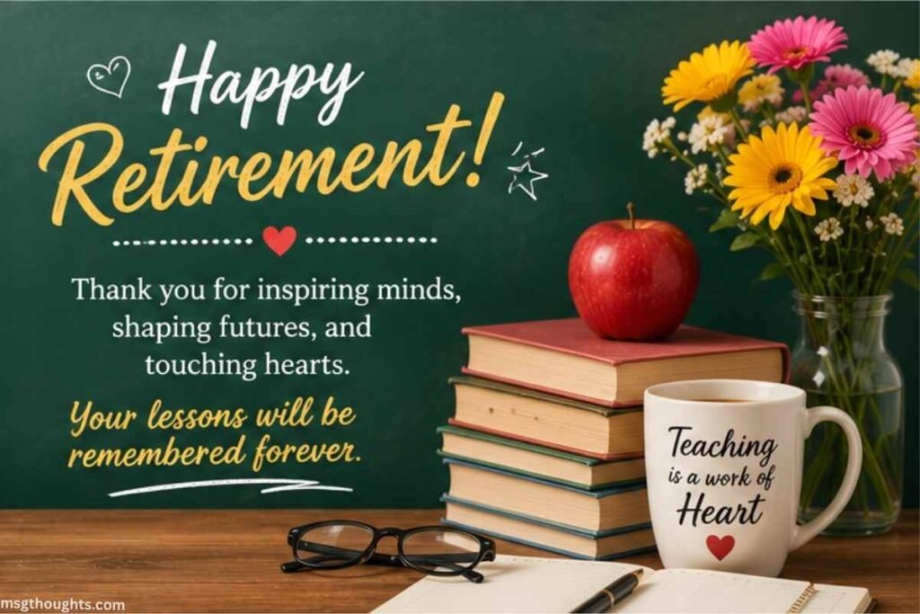 Happy Retirement Wishes for Teacher