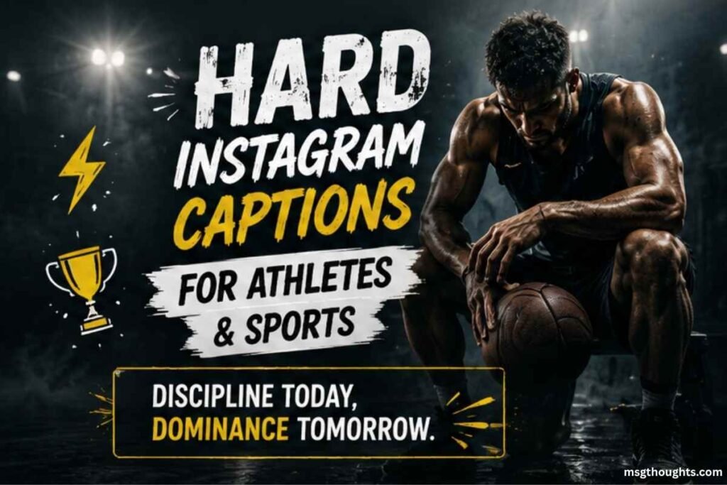 Hard Instagram Captions for Athletes & Sports