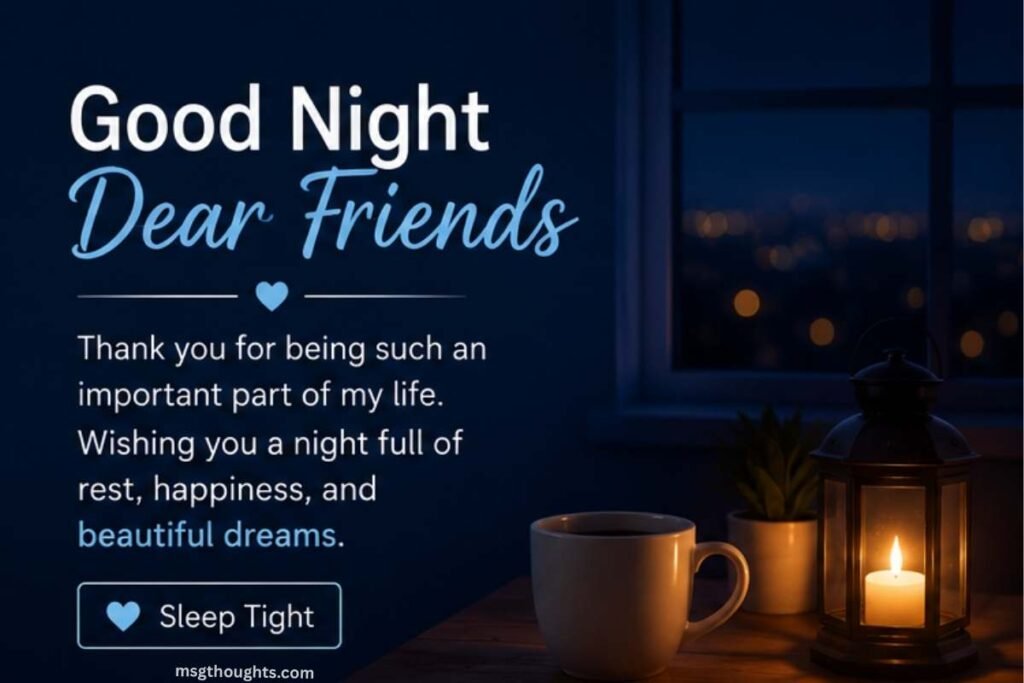 Heart Touching Good Night Wishes for Friends