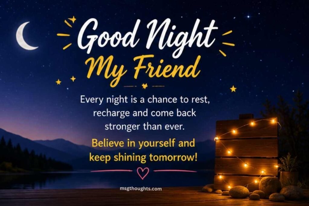 Inspirational Good Night Messages for Friends