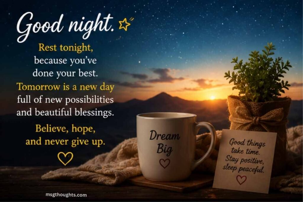 Inspirational Good Night Messages for Someone Special