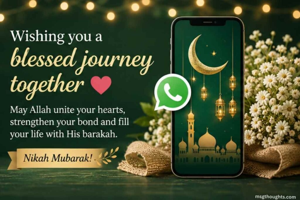 Islamic Marriage Wishes for Instagram & WhatsApp