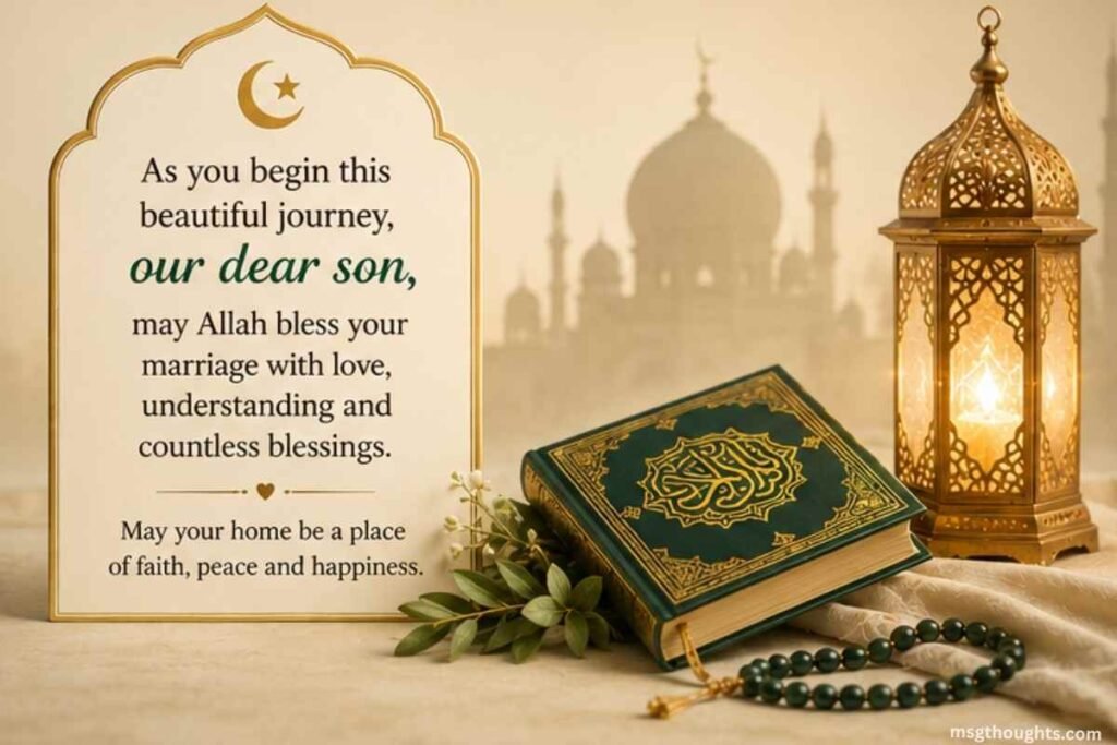 Islamic Marriage Wishes for Son
