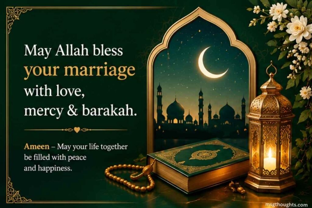 Islamic Marriage Wishes with Dua