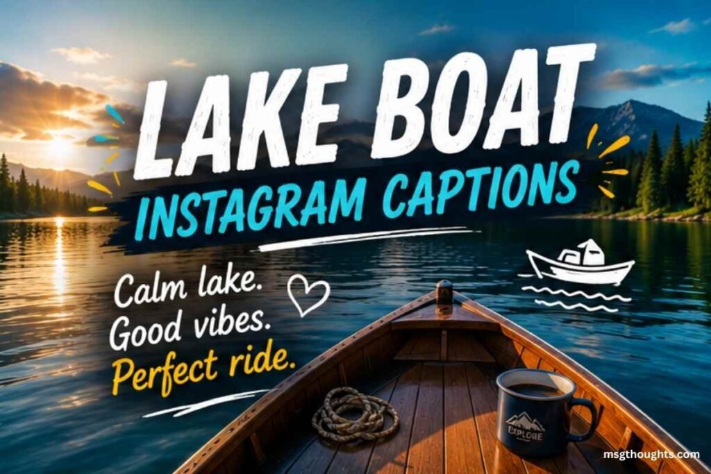 Lake Boat Instagram Captions