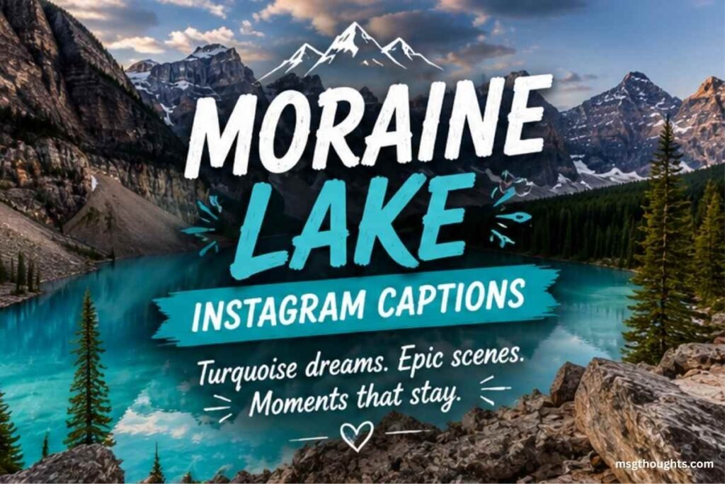 Moraine Lake Instagram Captions