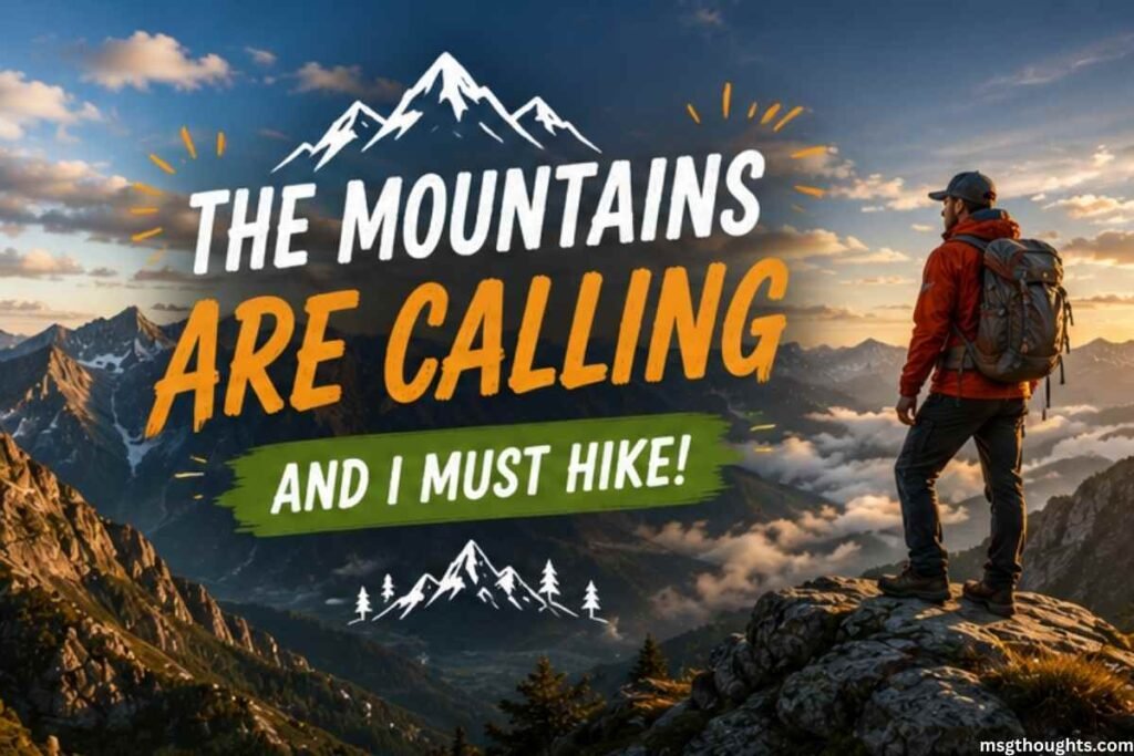 Mountain Hiking Captions