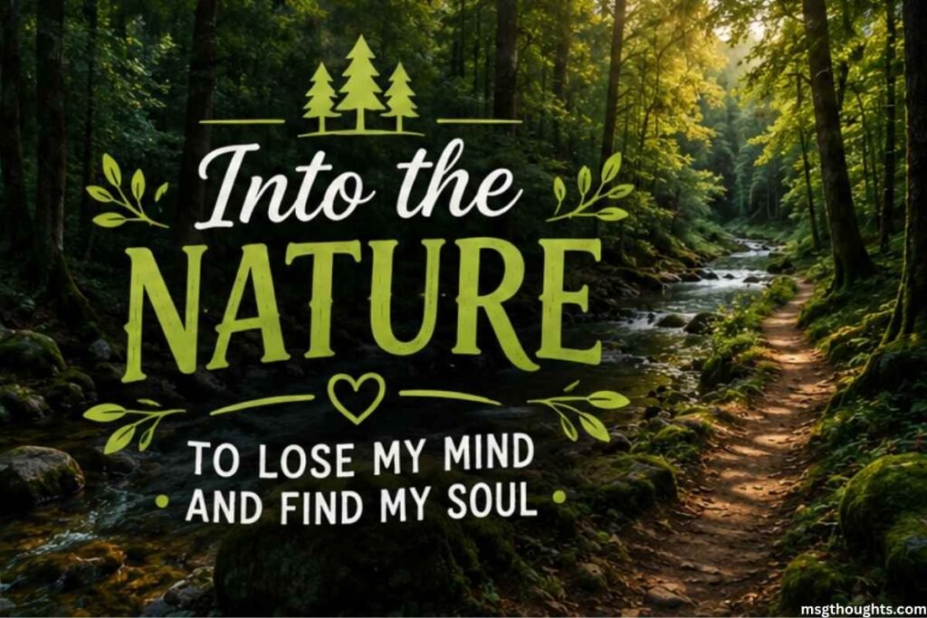 Nature Hiking Captions